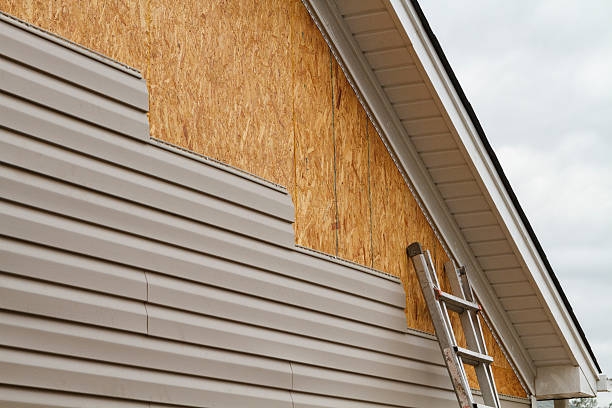 Professional Siding Contractor technician working in Freeport, TX